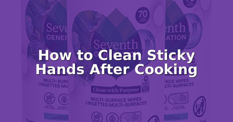 How to Clean Sticky Hands After Cooking