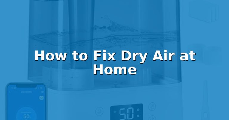 How to Fix Dry Air at Home