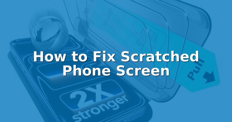 How to Fix Scratched Phone Screen