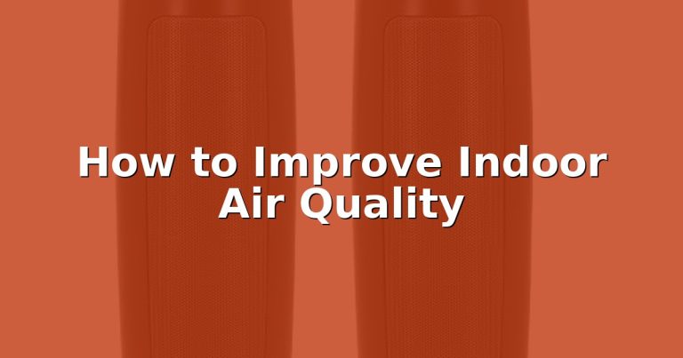 How to Improve Indoor Air Quality