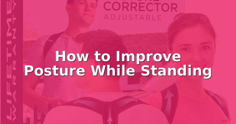 How to Improve Posture While Standing