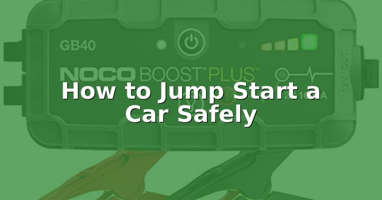 How to Jump Start a Car Safely