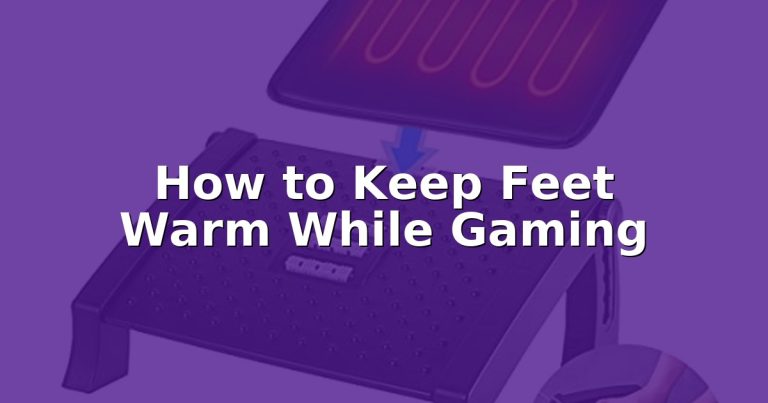 How to Keep Feet Warm While Gaming