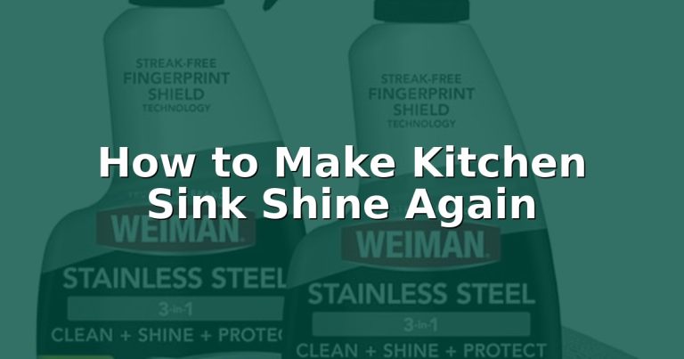How to Make Kitchen Sink Shine Again
