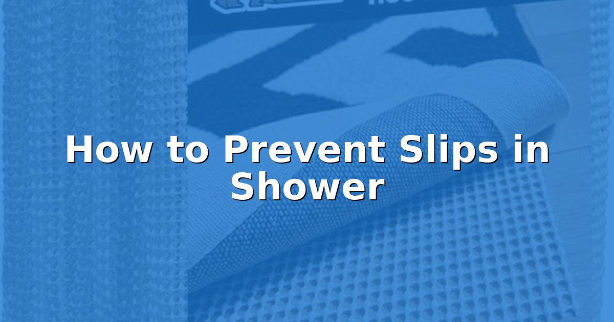 Showers Toggle How to Prevent Slips in Shower