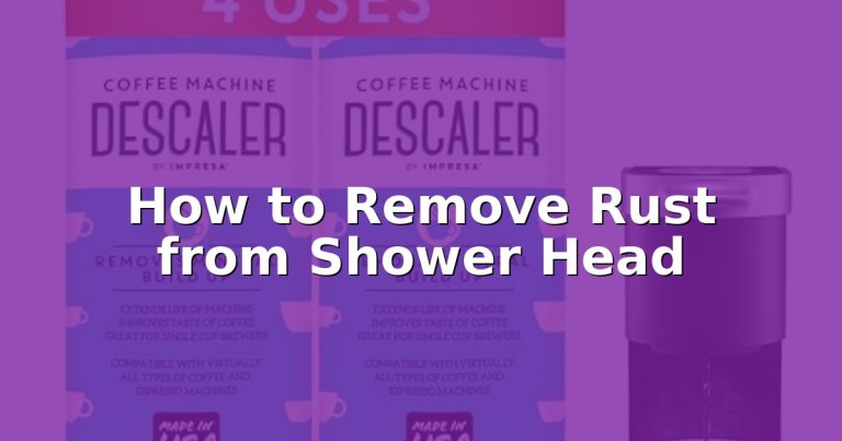 How to Remove Rust from Shower Head