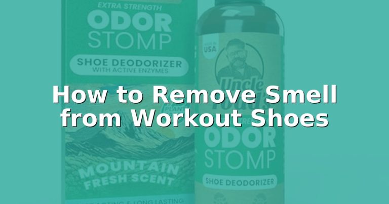How to Remove Smell from Workout Shoes